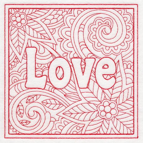 Christmas Spirit Quilting - Love (Double Run)