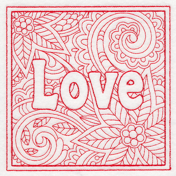 Christmas Spirit Quilting - Love (Double Run)