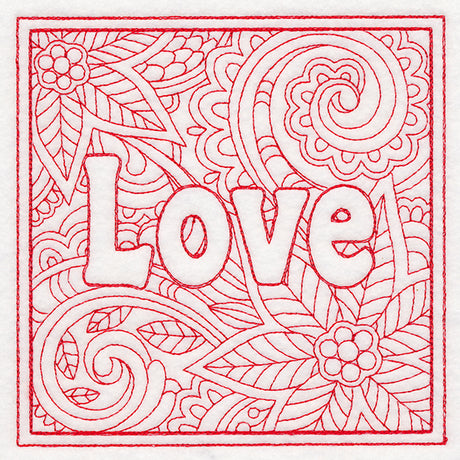 Christmas Spirit Quilting - Love (Double Run)