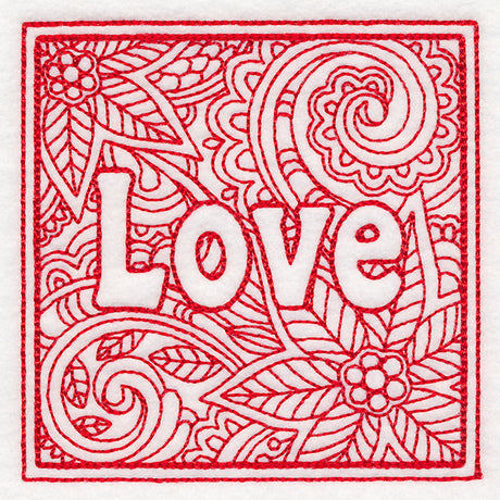 Christmas Spirit Quilting - Love (Double Run)
