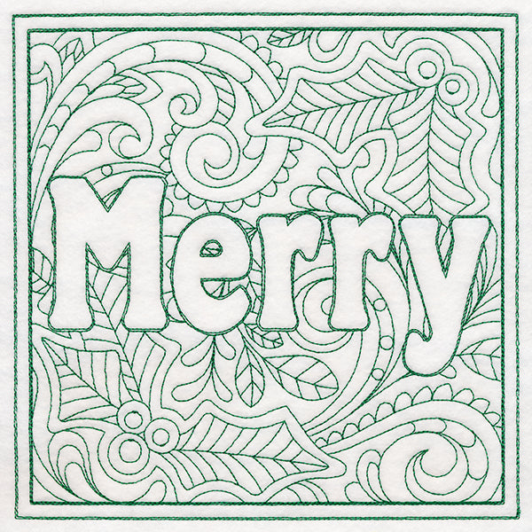 Christmas Spirit Quilting - Merry (Double Run)