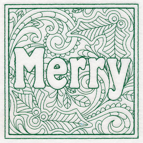 Christmas Spirit Quilting - Merry (Double Run)