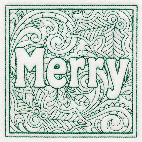 Christmas Spirit Quilting - Merry (Double Run)