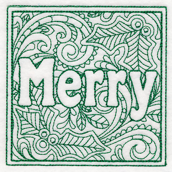 Christmas Spirit Quilting - Merry (Double Run)