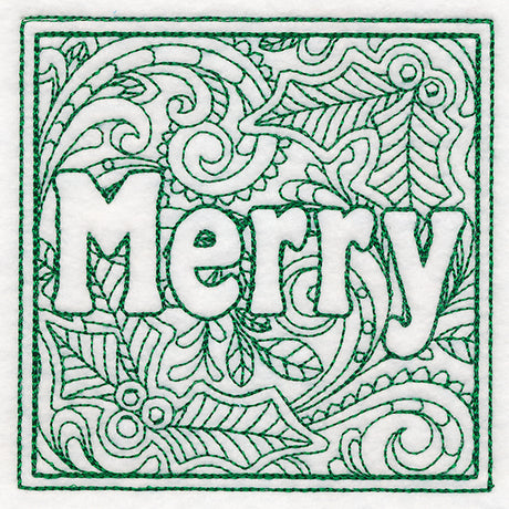 Christmas Spirit Quilting - Merry (Double Run)