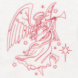Holy Night Nativity - Angel (Redwork)