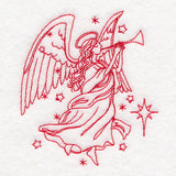 Holy Night Nativity - Angel (Redwork)