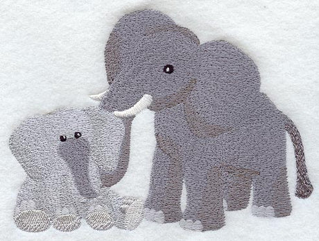Stuffed Elephant & Baby