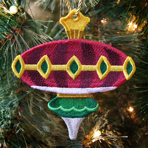 Art Deco Christmas Ornament (In-the-Hoop)