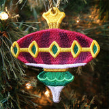 Art Deco Christmas Ornament (In-the-Hoop)