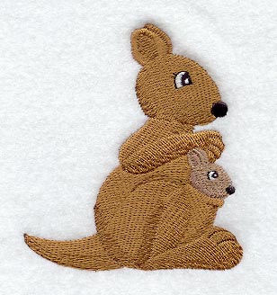 Plush Kangaroo & Baby