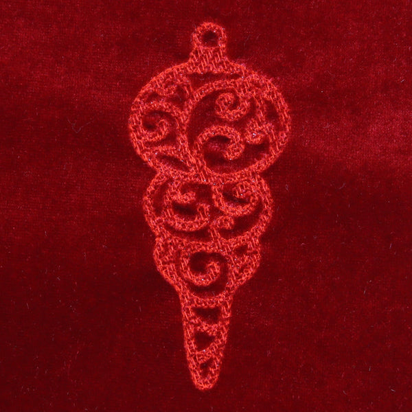 Wintertide Christmas Ornament (Embossed)