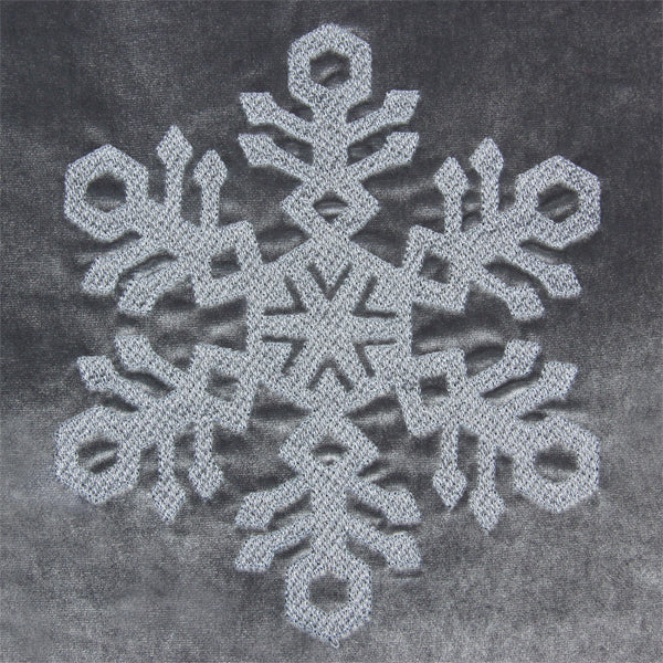 Classic Crystal Snowflake (Embossed)