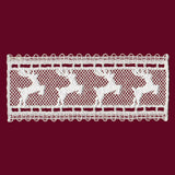 Prancing Reindeer Border (Lace)
