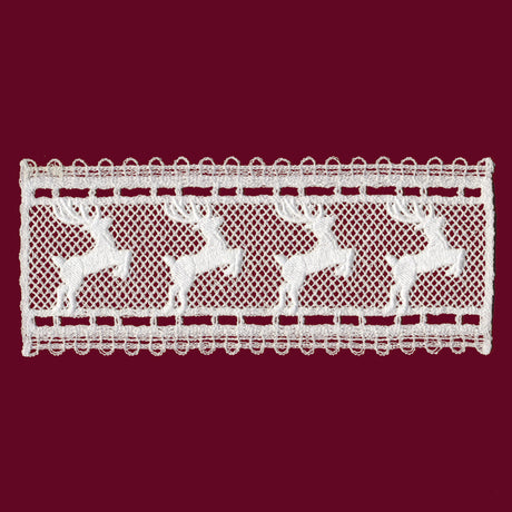 Prancing Reindeer Border (Lace)