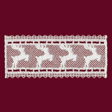 Prancing Reindeer Border (Lace)
