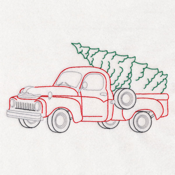 Retro Christmas Truck (Vintage)