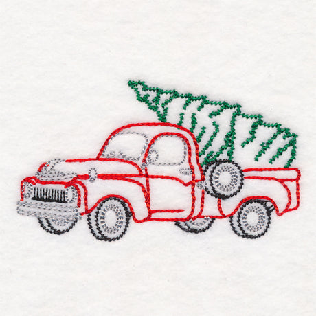 Retro Christmas Truck (Vintage)