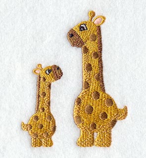 Plush Giraffe & Baby