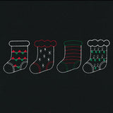 Merry Modern Stocking Border