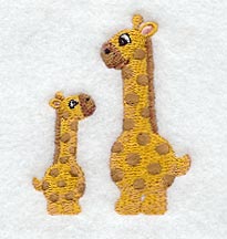 Plush Giraffe & Baby