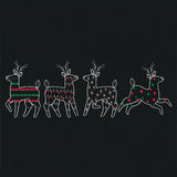 Merry Modern Reindeer Border