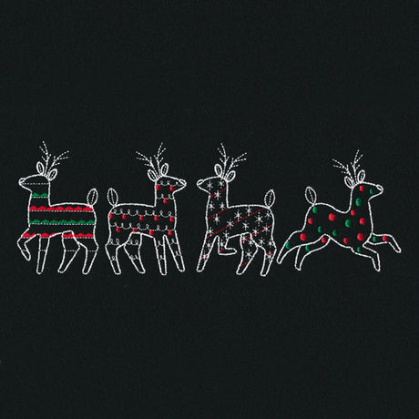 Merry Modern Reindeer Border
