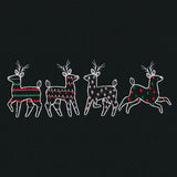 Merry Modern Reindeer Border