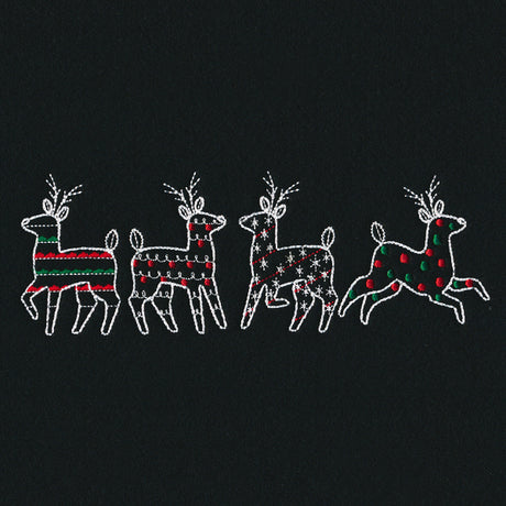 Merry Modern Reindeer Border