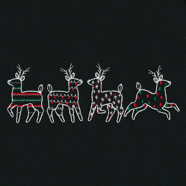 Merry Modern Reindeer Border