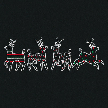 Merry Modern Reindeer Border