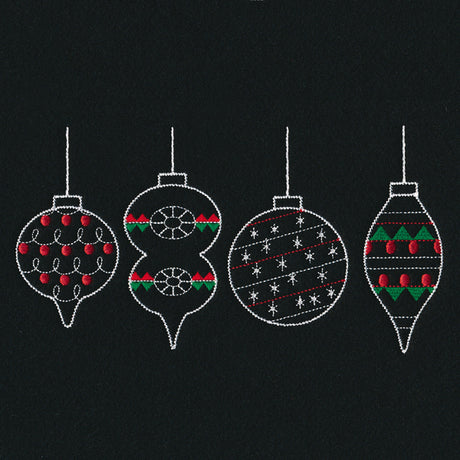 Merry Modern Ornament Border