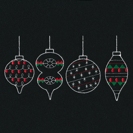 Merry Modern Ornament Border