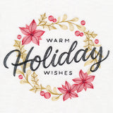 Warm Holiday Wishes Wreath