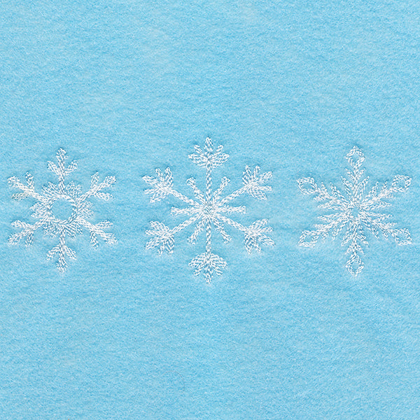 Festive Flurry Snowflakes Trio