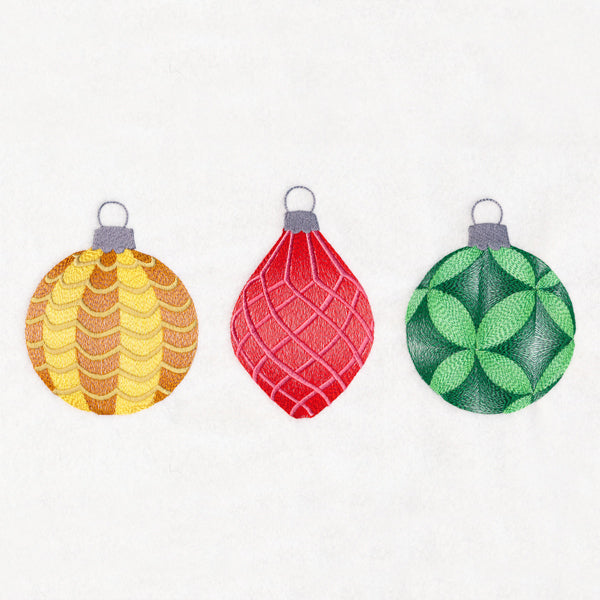 Christmas Ornament Trio