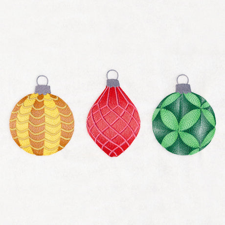 Christmas Ornament Trio