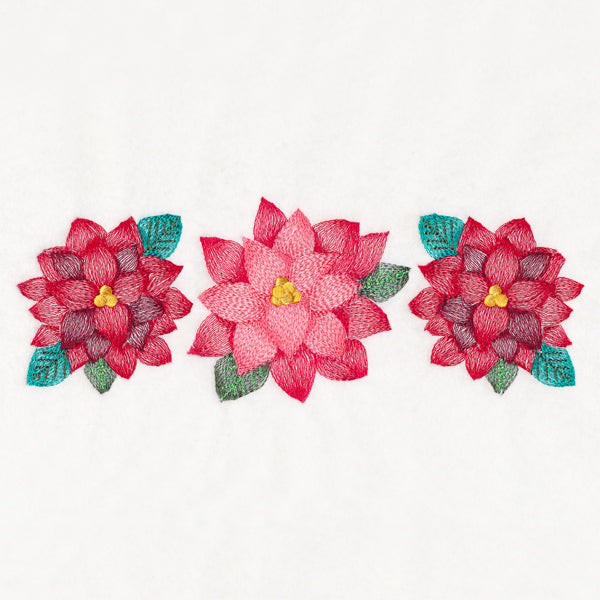 Christmas Poinsettias Trio