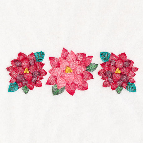Christmas Poinsettias Trio