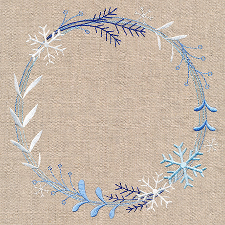 Frosted Winter Wreath