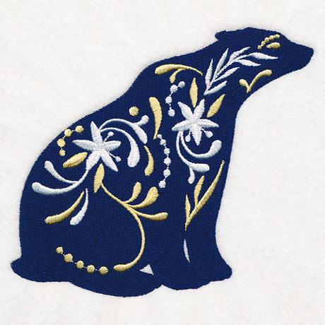 Frosted Blooms Polar Bear