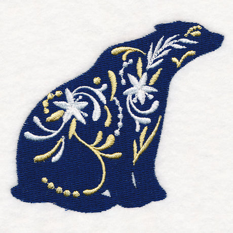 Frosted Blooms Polar Bear