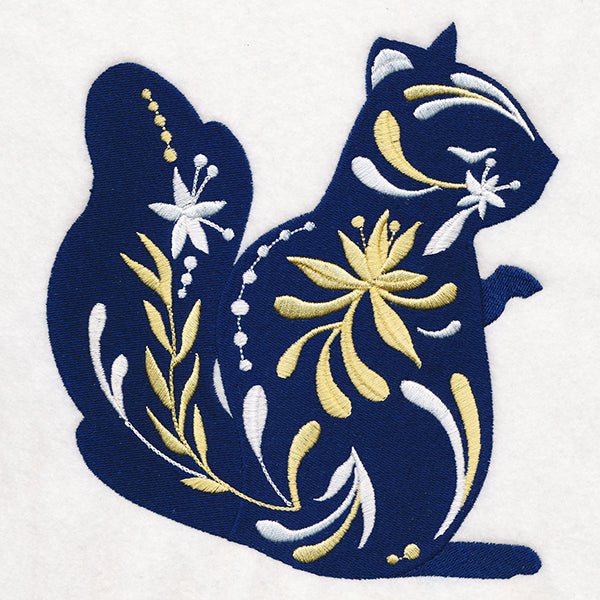 Frosted Blooms Squirrel