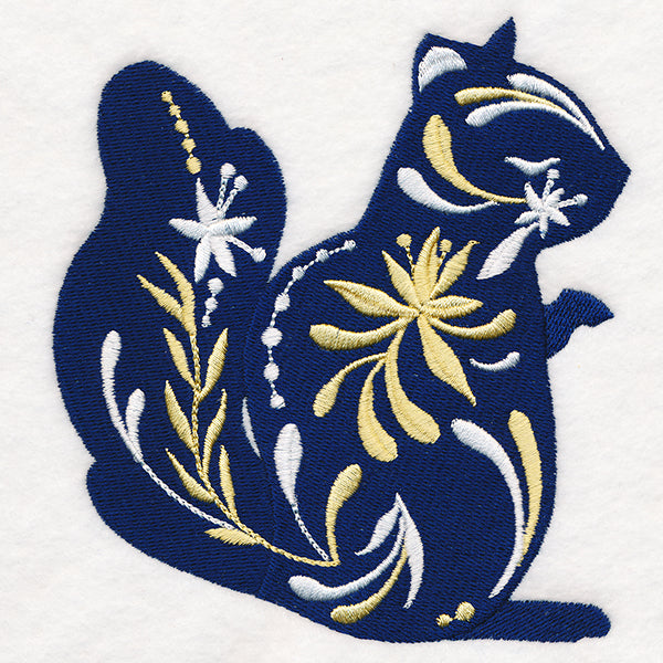 Frosted Blooms Squirrel