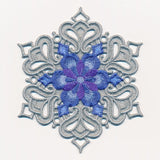 Violet Blossom Snowflake (In-the-Hoop)