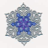 Violet Blossom Snowflake (In-the-Hoop)