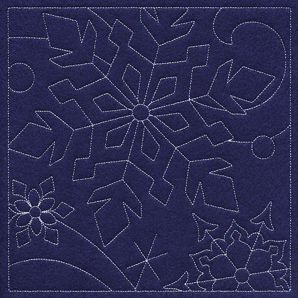 Let It Snow Quilting - Captivating Snowflake (Double Run)