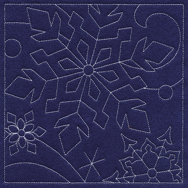 Let It Snow Quilting - Captivating Snowflake (Double Run)