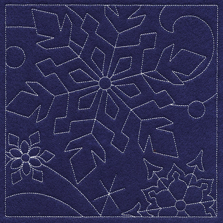 Let It Snow Quilting - Captivating Snowflake (Double Run)
