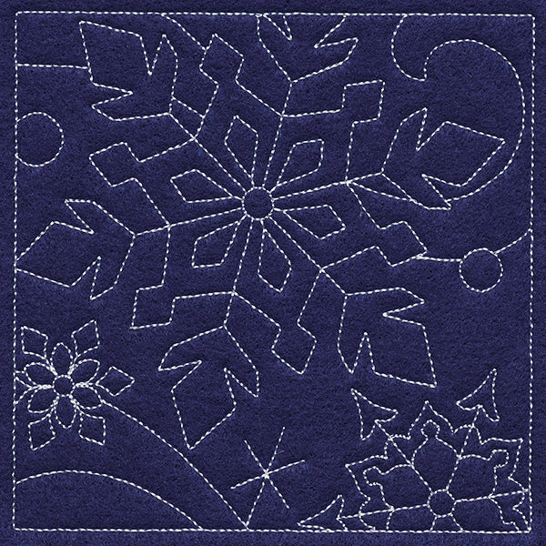 Let It Snow Quilting - Captivating Snowflake (Double Run)